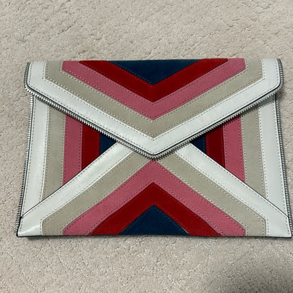 Rebecca Minkoff chevron clutch - Picture 1 of 5